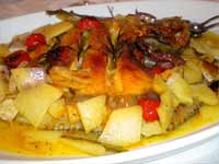 Rombo al forno con patate